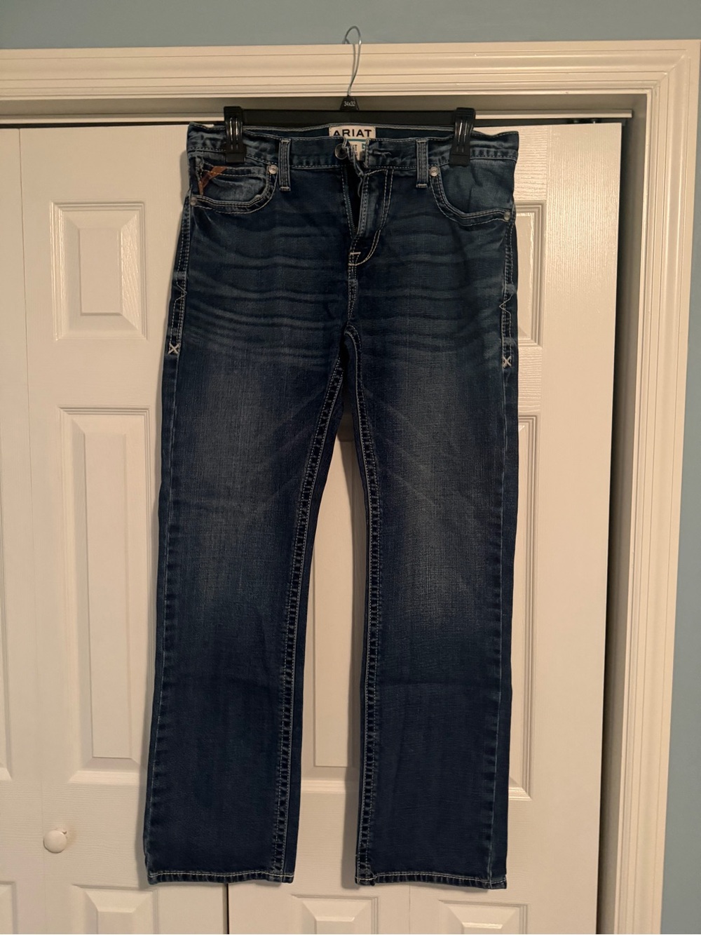 Ariat M7 Slim Fit Straight Leg Men’s Jeans 35x34 Dark Wash